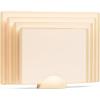 imageSMIRLY Plastic Cutting Board Set With Holder Dishwasher Safe Plastic Cutting Boards Set for Kitchen Cutting Boards for Kitchen  Plastic Chopping Board SetCream White