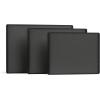 imageSMIRLY Plastic Cutting Board Set With Holder Dishwasher Safe Plastic Cutting Boards Set for Kitchen Cutting Boards for Kitchen  Plastic Chopping Board SetDark Gray