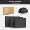 imageSMIRLY Plastic Cutting Board Set With Holder Dishwasher Safe Plastic Cutting Boards Set for Kitchen Cutting Boards for Kitchen  Plastic Chopping Board SetDark Gray