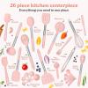 imageSMIRLY Silicone Kitchen Utensils Set with Holder  Silicone Cooking Utensils Set for Nonstick Cookware Kitchen Spatula Set ampamp Kitchen Essentials Home Kitchen Tools ampamp Accessories Set  GreenPink