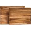 imageSMIRLY Wood Cutting Boards For Kitchen  Bamboo Cutting Boards For Kitchen Cutting Board Bamboo Cutting Board Set With Holder Chopping Board Butcher Block Small Wooden Cutting Board SetAcacia Wood