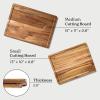imageSMIRLY Wood Cutting Boards For Kitchen  Bamboo Cutting Boards For Kitchen Cutting Board Bamboo Cutting Board Set With Holder Chopping Board Butcher Block Small Wooden Cutting Board SetAcacia Wood