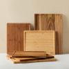 imageSMIRLY Wood Cutting Boards For Kitchen  Bamboo Cutting Boards For Kitchen Cutting Board Bamboo Cutting Board Set With Holder Chopping Board Butcher Block Small Wooden Cutting Board SetAcacia Wood