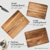 imageSMIRLY Wood Cutting Boards For Kitchen  Bamboo Cutting Boards For Kitchen Cutting Board Bamboo Cutting Board Set With Holder Chopping Board Butcher Block Small Wooden Cutting Board SetAcacia Wood