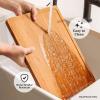 imageSMIRLY Wood Cutting Boards For Kitchen  Bamboo Cutting Boards For Kitchen Cutting Board Bamboo Cutting Board Set With Holder Chopping Board Butcher Block Small Wooden Cutting Board SetBamboo Brown