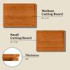 imageSMIRLY Wood Cutting Boards For Kitchen  Bamboo Cutting Boards For Kitchen Cutting Board Bamboo Cutting Board Set With Holder Chopping Board Butcher Block Small Wooden Cutting Board SetBamboo Brown