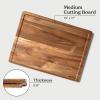 imageSMIRLY Wood Cutting Boards For Kitchen  Bamboo Cutting Boards For Kitchen Cutting Board Bamboo Cutting Board Set With Holder Chopping Board Butcher Block Small Wooden Cutting Board SetAcacia Wood