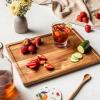imageSMIRLY Wood Cutting Boards For Kitchen  Bamboo Cutting Boards For Kitchen Cutting Board Bamboo Cutting Board Set With Holder Chopping Board Butcher Block Small Wooden Cutting Board SetAcacia Wood