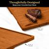 imageSMIRLY Wood Cutting Boards For Kitchen  Bamboo Cutting Boards For Kitchen Cutting Board Bamboo Cutting Board Set With Holder Chopping Board Butcher Block Small Wooden Cutting Board SetBamboo Brown