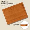 imageSMIRLY Wood Cutting Boards For Kitchen  Bamboo Cutting Boards For Kitchen Cutting Board Bamboo Cutting Board Set With Holder Chopping Board Butcher Block Small Wooden Cutting Board SetBamboo Brown