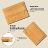 imageSMIRLY Wooden Cutting Boards For Kitchen  Bamboo Cutting Board Set with Holder Wood Cutting Board Set Cutting Board Wood Wooden Chopping Board Wooden Cutting Board SetNatural Bamboo