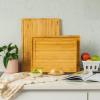 imageSMIRLY Wooden Cutting Boards For Kitchen  Bamboo Cutting Board Set with Holder Wood Cutting Board Set Cutting Board Wood Wooden Chopping Board Wooden Cutting Board SetNatural Bamboo