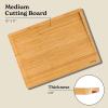 imageSMIRLY Wooden Cutting Boards For Kitchen  Bamboo Cutting Board Set with Holder Wood Cutting Board Set Cutting Board Wood Wooden Chopping Board Wooden Cutting Board SetNatural Bamboo