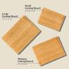 imageSMIRLY Wooden Cutting Boards For Kitchen  Bamboo Cutting Board Set with Holder Wood Cutting Board Set Cutting Board Wood Wooden Chopping Board Wooden Cutting Board SetNatural Bamboo