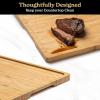 imageSMIRLY Wooden Cutting Boards For Kitchen  Bamboo Cutting Board Set with Holder Wood Cutting Board Set Cutting Board Wood Wooden Chopping Board Wooden Cutting Board SetNatural Bamboo