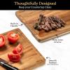 imageSMIRLY Wooden Cutting Boards For Kitchen  Bamboo Cutting Board Set with Holder Wood Cutting Board Set Cutting Board Wood Wooden Chopping Board Wooden Cutting Board SetAcacia Wood