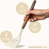 imageSilicone Kitchen Utensils Set ampamp Holder Cooking Utensils Set  Kitchen Essentials for New Home ampamp 1st Apartment Silicone Spatula Set Cooking Spoons for Nonstick Cookware Acacia Wood GreyCream White