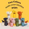imageSilicone Kitchen Utensils Set ampamp Holder Cooking Utensils Set  Kitchen Essentials for New Home ampamp 1st Apartment Silicone Spatula Set Cooking Spoons for Nonstick Cookware Acacia Wood GreyBlack