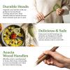 imageSilicone Kitchen Utensils Set ampamp Holder Cooking Utensils Set  Kitchen Essentials for New Home ampamp 1st Apartment Silicone Spatula Set Cooking Spoons for Nonstick Cookware Acacia Wood GreyGreen