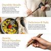 imageSilicone Kitchen Utensils Set ampamp Holder Cooking Utensils Set  Kitchen Essentials for New Home ampamp 1st Apartment Silicone Spatula Set Cooking Spoons for Nonstick Cookware Acacia Wood GreyBlack