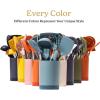 imageSmirly Silicone Cooking Utensils Set with Holder  Kitchen Tools for Nonstick CookwareGray