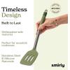 imageSmirly Silicone Cooking Utensils Set with Holder  Kitchen Tools for Nonstick CookwareGreen