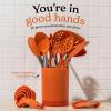 imageSmirly Silicone Cooking Utensils Set with Holder  Kitchen Tools for Nonstick CookwareOrange