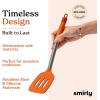 imageSmirly Silicone Cooking Utensils Set with Holder  Kitchen Tools for Nonstick CookwareOrange