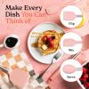 imageSmirly Silicone Cooking Utensils Set with Holder  Kitchen Tools for Nonstick CookwarePink
