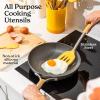 imageSmirly Silicone Cooking Utensils Set with Holder  Kitchen Tools for Nonstick CookwareYellow