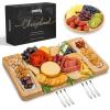 imageSMIRLY Charcuterie Boards Gift Set Charcuterie Board Set Bamboo Cheese Board Set  House Warming Gifts New Home Wedding Gifts for Couple Bridal Shower GiftWhite