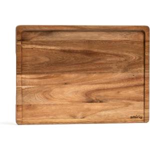 imageSMIRLY Wooden Cutting Boards For Kitchen  Bamboo Cutting Board Set with Holder Wood Cutting Board Set Cutting Board Wood Wooden Chopping Board Wooden Cutting Board SetAcacia Wood