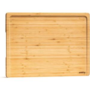 imageSMIRLY Wooden Cutting Boards For Kitchen  Bamboo Cutting Board Set with Holder Wood Cutting Board Set Cutting Board Wood Wooden Chopping Board Wooden Cutting Board SetNatural Bamboo