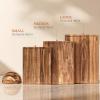 imageSMIRLY Wood Cutting Boards for Kitchen Wooden Chopping Board Set Reversible with Deep Juice Grooves Grip Handles Large Charcuterie Tray for Home Kitchen Natural Birch 3Pcs with HolderAcacia Wood