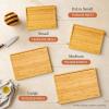 imageSMIRLY Wood Cutting Boards for Kitchen Wooden Chopping Board Set Reversible with Deep Juice Grooves Grip Handles Large Charcuterie Tray for Home Kitchen Natural Birch 3Pcs with HolderNatural Bamboo