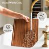 imageSMIRLY Wood Cutting Boards for Kitchen Wooden Chopping Board Set Reversible with Deep Juice Grooves Grip Handles Large Charcuterie Tray for Home Kitchen Natural Birch 3Pcs with HolderWalnut Wood