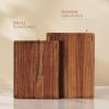 imageSMIRLY Wood Cutting Boards for Kitchen Wooden Chopping Board Set Reversible with Deep Juice Grooves Grip Handles Large Charcuterie Tray for Home Kitchen Natural Birch 3Pcs with HolderWalnut Wood