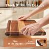 imageSmirly Extra Large Acacia Wood Cutting Boards for Kitchen Chopping Board with Deep Juice GroovesAcacia Wood