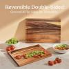 imageSmirly Extra Large Acacia Wood Cutting Boards for Kitchen Chopping Board with Deep Juice GroovesWalnut Wood