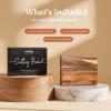 imageSmirly Extra Large Acacia Wood Cutting Boards for Kitchen Chopping Board with Deep Juice GroovesWalnut Wood