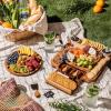 imageSMIRLY Charcuterie Boards Set Large Cheese Board Set Natural Walnut Wood Charcuterie Tray with Accessories  Housewarming Gifts New Home Wedding ampamp Bridal Shower Gifts for Women CouplesAcacia Wood