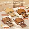 imageSMIRLY Charcuterie Boards Set Large Cheese Board Set Natural Walnut Wood Charcuterie Tray with Accessories  Housewarming Gifts New Home Wedding ampamp Bridal Shower Gifts for Women CouplesBamboo