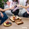 imageSMIRLY Charcuterie Boards Set Large Cheese Board Set Natural Walnut Wood Charcuterie Tray with Accessories  Housewarming Gifts New Home Wedding ampamp Bridal Shower Gifts for Women CouplesCarbonized Bamboo