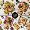 imageSMIRLY Charcuterie Boards Set Large Cheese Board Set Natural Walnut Wood Charcuterie Tray with Accessories  Housewarming Gifts New Home Wedding ampamp Bridal Shower Gifts for Women CouplesBamboo