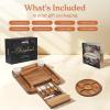imageSMIRLY Charcuterie Boards Set Large Cheese Board Set Natural Walnut Wood Charcuterie Tray with Accessories  Housewarming Gifts New Home Wedding ampamp Bridal Shower Gifts for Women CouplesAcacia Wood