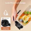 imageSMIRLY 64 oz Mason Jar PitcherGlass Pitcher with Wide MouthWater Jug with Double Leak Proof Lid for Iced CoffeeHot WaterBreast MilkBlack