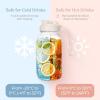 imageSMIRLY 64 oz Mason Jar PitcherGlass Pitcher with Wide MouthWater Jug with Double Leak Proof Lid for Iced CoffeeHot WaterBreast MilkCream White