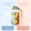 imageSMIRLY 64 oz Mason Jar PitcherGlass Pitcher with Wide MouthWater Jug with Double Leak Proof Lid for Iced CoffeeHot WaterBreast MilkGreen