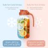 imageSMIRLY 64 oz Mason Jar PitcherGlass Pitcher with Wide MouthWater Jug with Double Leak Proof Lid for Iced CoffeeHot WaterBreast MilkOrange