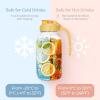 imageSMIRLY 64 oz Mason Jar PitcherGlass Pitcher with Wide MouthWater Jug with Double Leak Proof Lid for Iced CoffeeHot WaterBreast MilkYellow